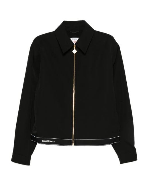 Casablanca Black Zip-Up Jacket for men