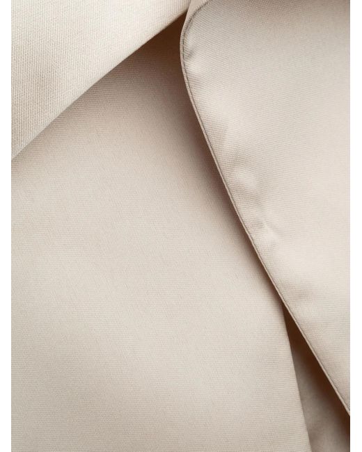Alberta Ferretti Natural Bow-at-the-back Dress