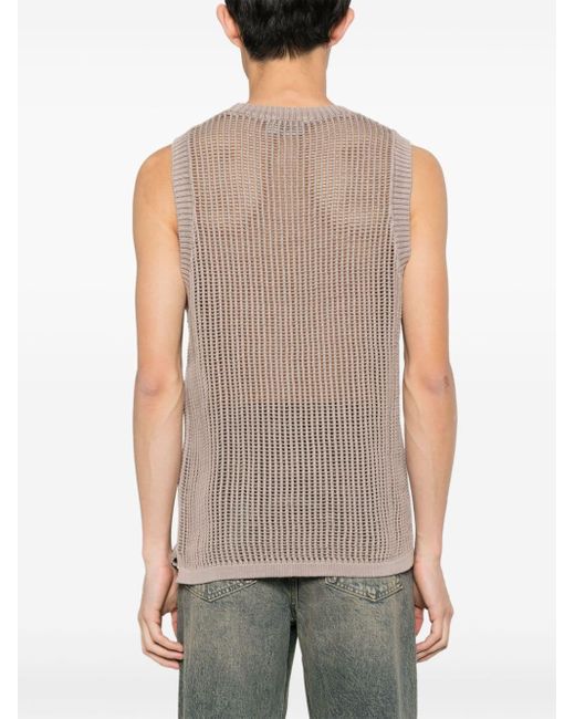 Represent Natural Open-Knit Vest for men