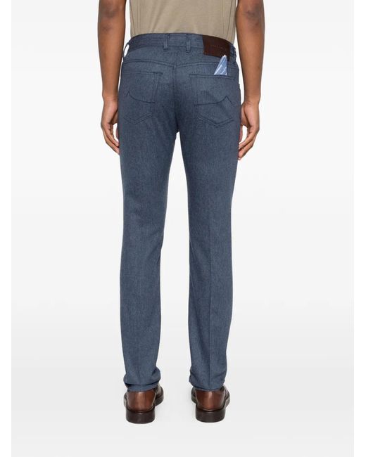 Jacob Cohen Blue Bard Trousers for men