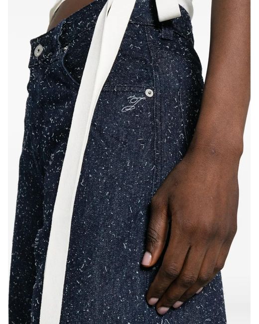 Jacquemus Blue Jean À Passants De Ceinture