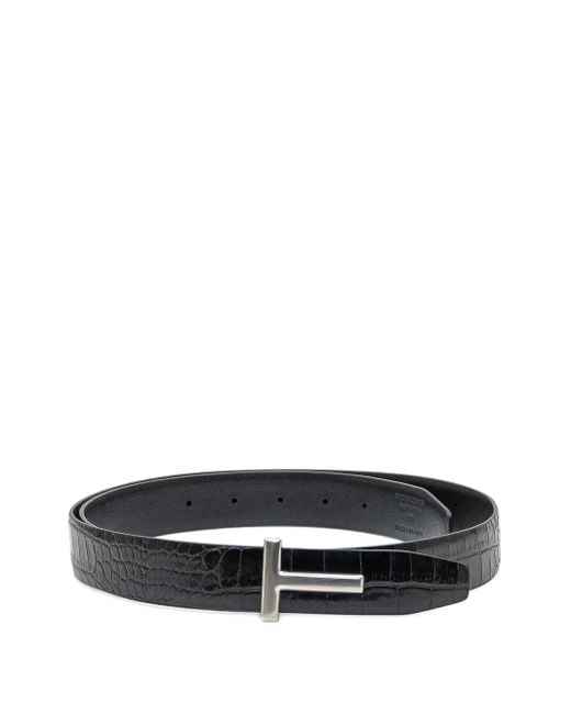 Tom Ford Black T Belt Belt for men