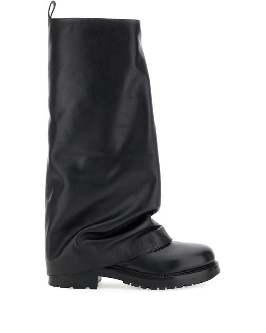 strategia shoes Black Kayla Pull-On Round-Toe Boots