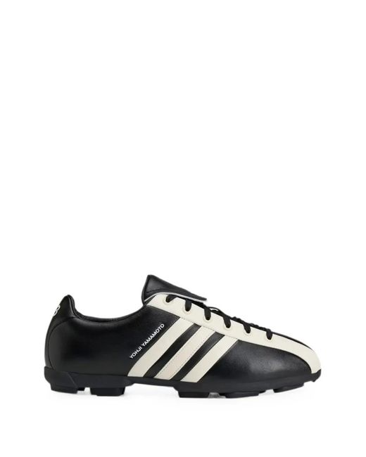 Y-3 Black Logo-Print Panelled Sneakers