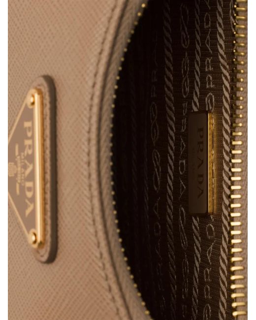 Prada Gray Mini Re-Edition Leather Shoulder Bag