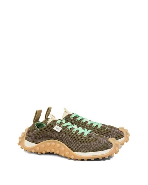 AMI Green Mirage Mesh Sneakers