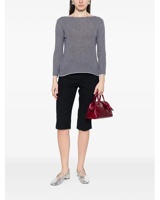 Be You Blue Striped Top