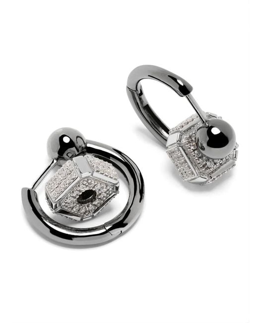 Eera Metallic 18Kt Mini Hoop Earrings