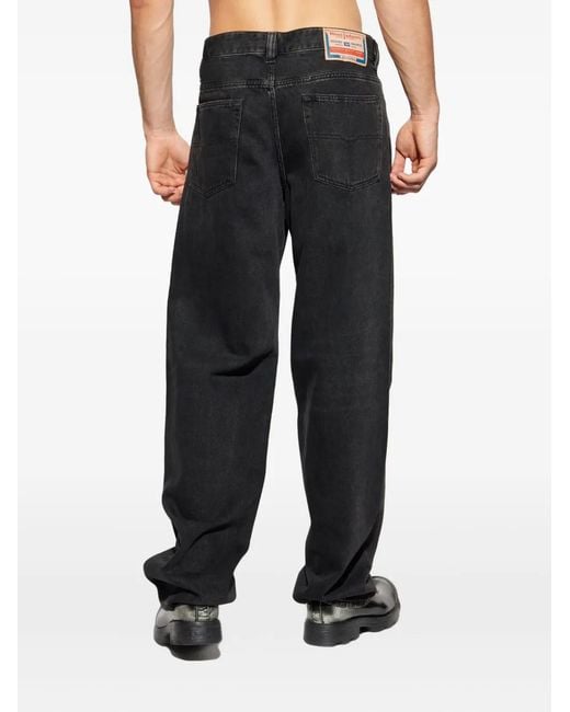 DIESEL Black D-Macro Jeans for men