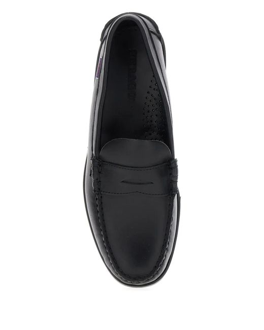 Sebago Black Penny Loafers for men
