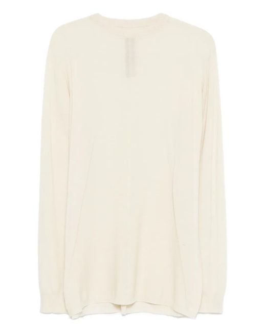 Jersey con cuello redondo Rick Owens de hombre de color Natural