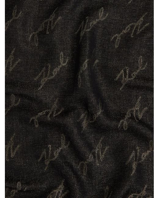 Karl Lagerfeld Black Signature Scarf