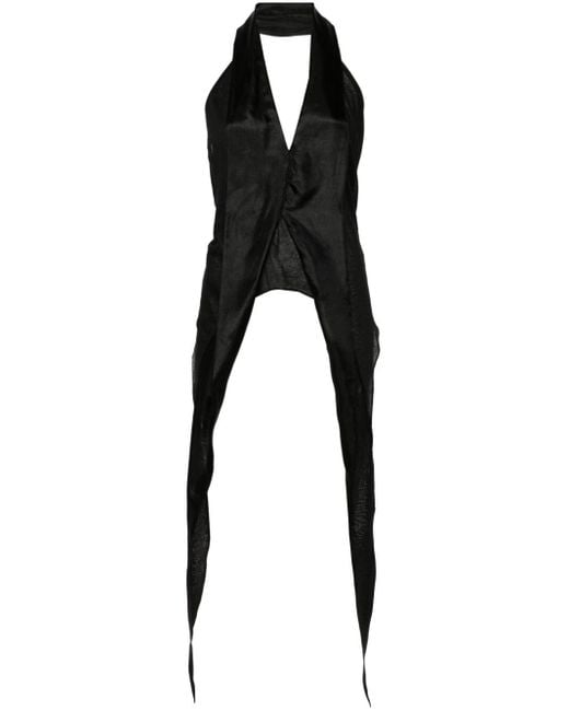 Haut Wishbone en coton biologique Rick Owens en coloris Black
