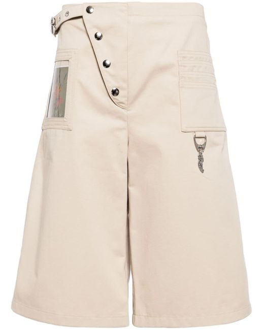 Chopova Lowena Natural Wide-leg Cotton Shorts