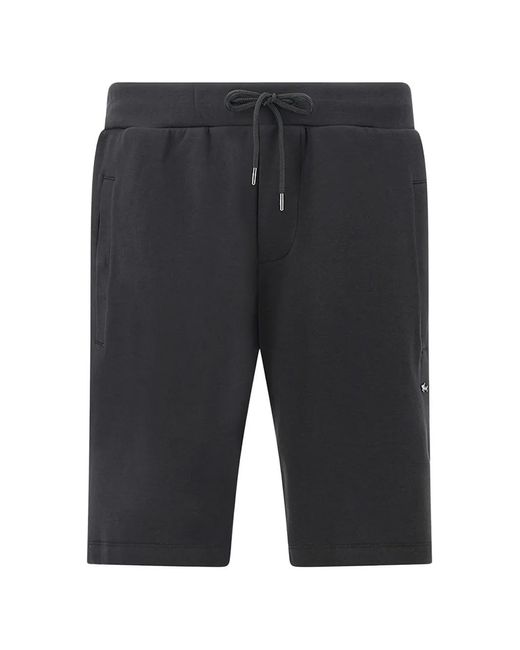 Paul & Shark Gray Elasticated-Waistband Track Shorts for men