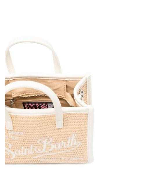 Mc2 Saint Barth Natural Mini Vivian Tote Bag