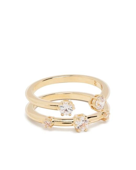 Swarovski White Contella Ring (Set Of Two)