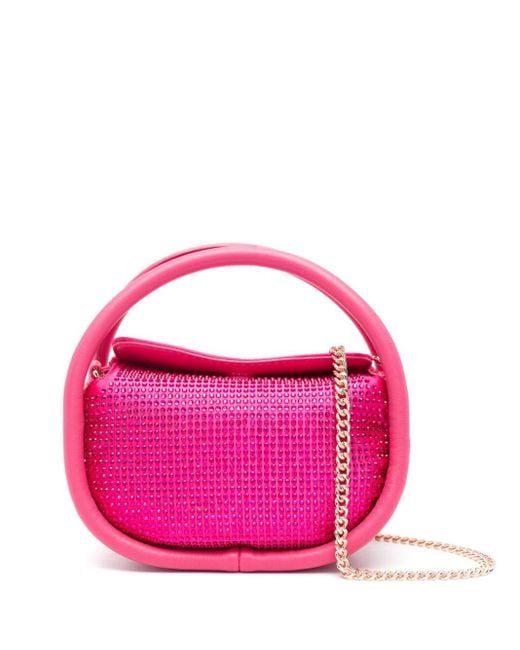 Liu Jo Pink Rhinestone-embellished Mini Bag