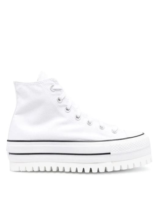 Converse White Chunky High-Top Sneakers