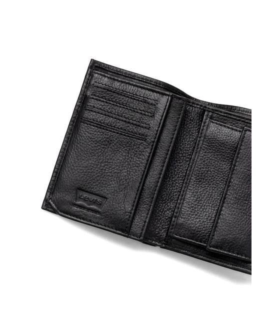 Levi's Black Embossed Wallet for men