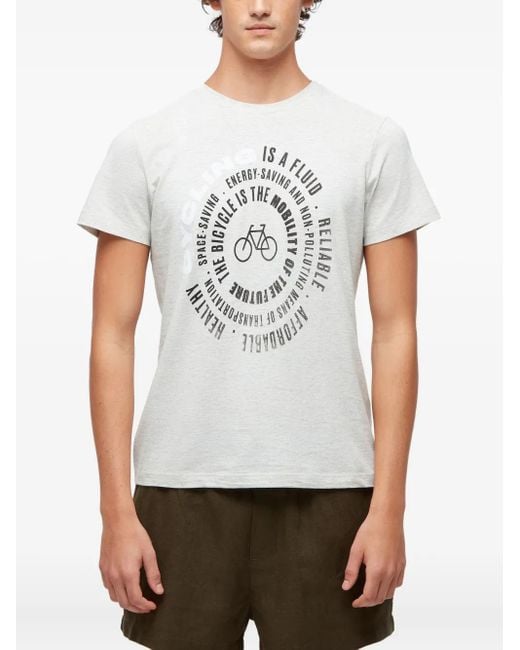 Osklen T-Shirt mit grafischem Print in White für Herren