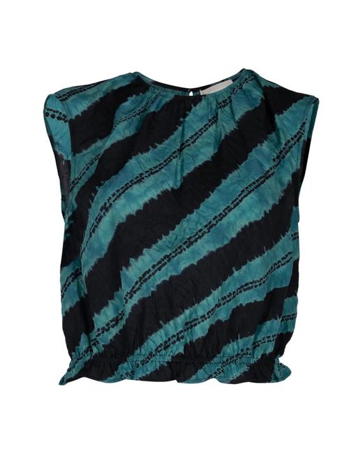 Ulla Johnson Green Kaia Blouse