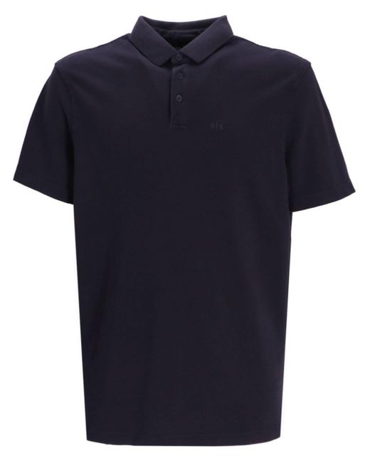 Armani Exchange Poloshirt Met Logoprint in het Blue voor heren
