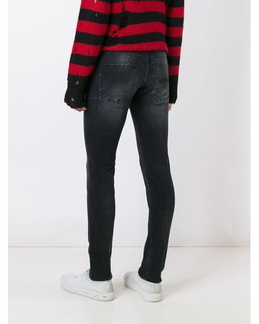 R13 Denim 'skate' Skinny Jeans in Black for Men Save 73 Lyst