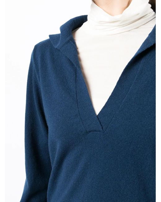 Pringle of Scotland Blue Polo-Style Jumper