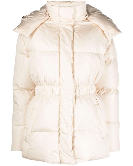 Aspesi Natural Detachable-hood Puffer Jacket