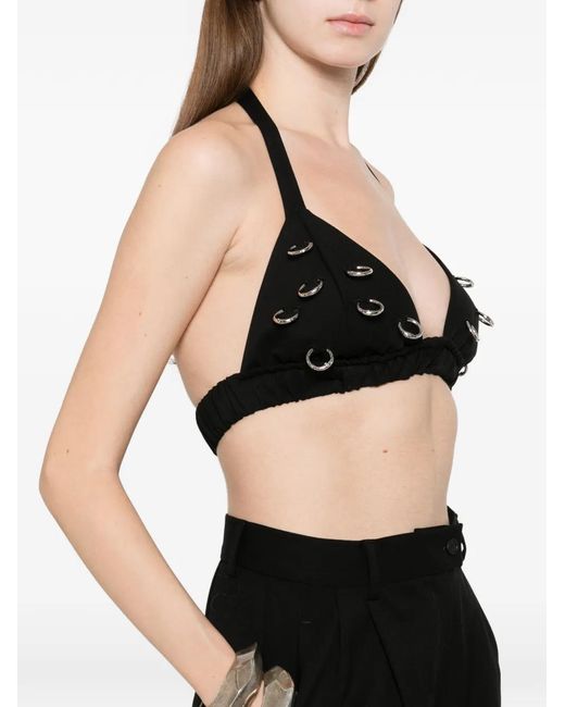 MEDEA Black Rings Bra Top