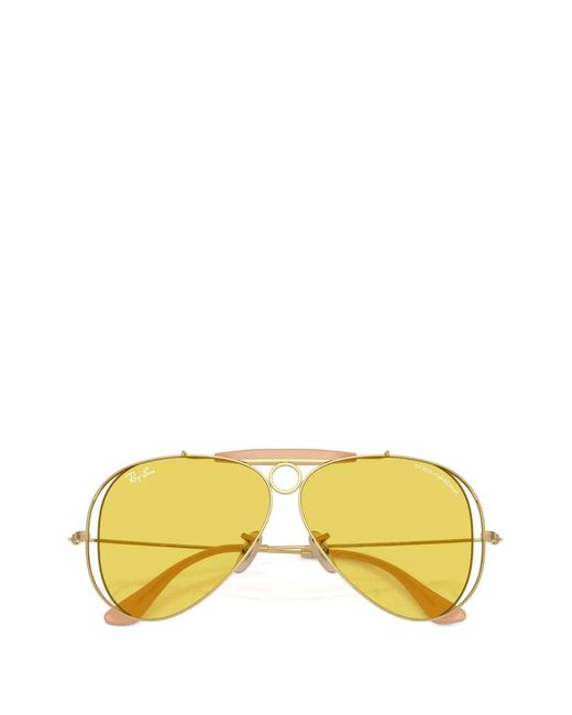 Ray-Ban Yellow X Dolce & Gabbana The Shooter Aviator Sunglasses