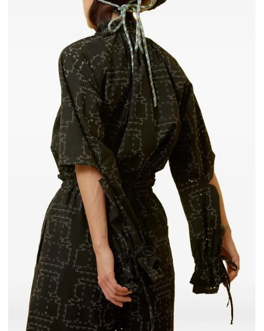 Henrik Vibskov Green Void Filler Cut-Out Blouse
