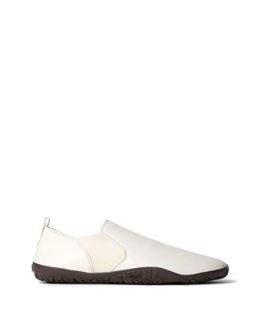 Lemaire White Vibram Glove Slip-On Sneakers for men