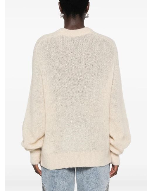 ROTATE BIRGER CHRISTENSEN Natural Light Wide Raglan Sleeve Sweater
