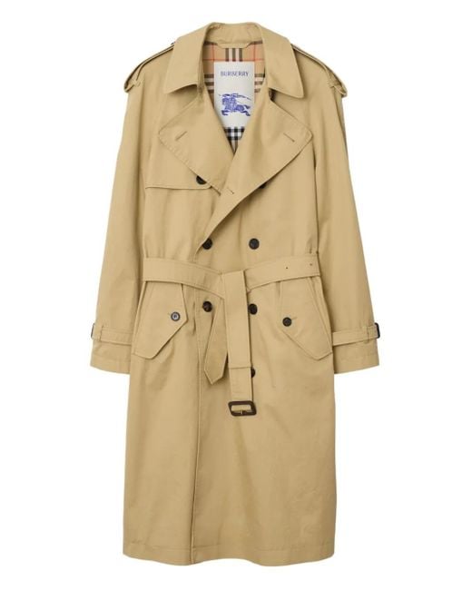 メンズ Burberry ギャバジン トレンチコート Natural