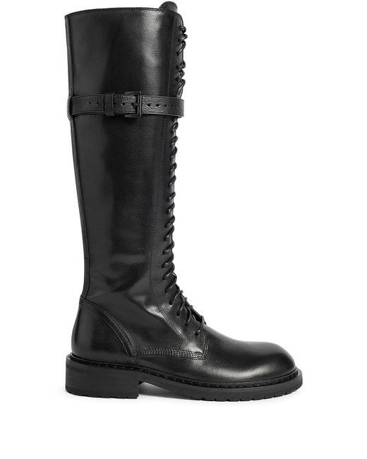 Ann Demeulemeester Black Danny Combat Boots