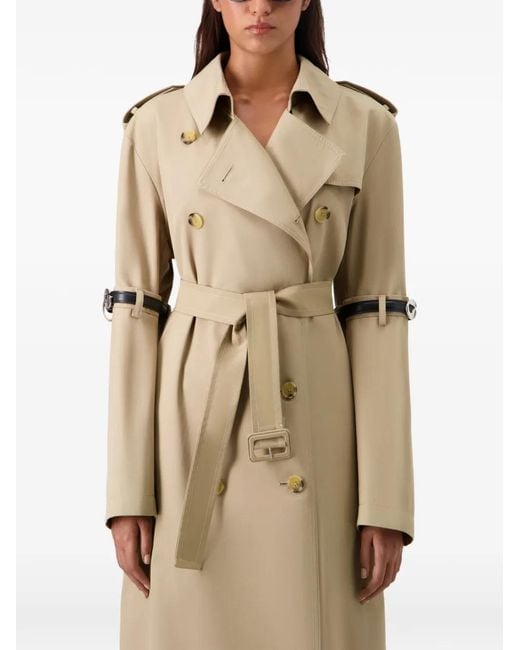 Coperni Natural Double-Breasted Belted Coat