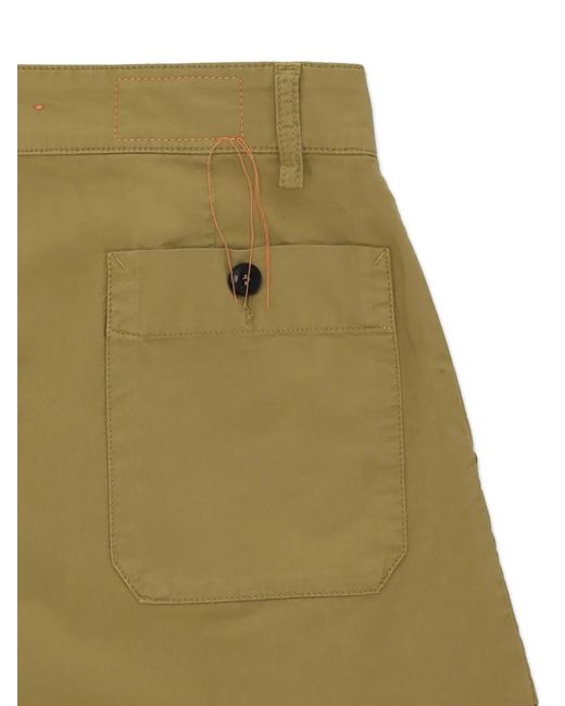 Fortela Green Cotton Shorts for men