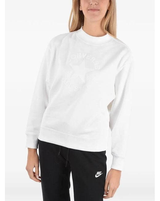 Sudadera All Star Con Logo Converse de color White