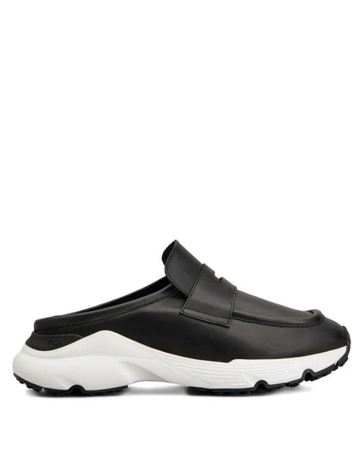Tod's Black Penny-Bar Mules