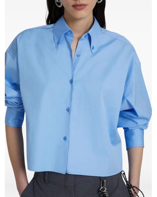 Camicia Crop di Ermanno Scervino in Blue