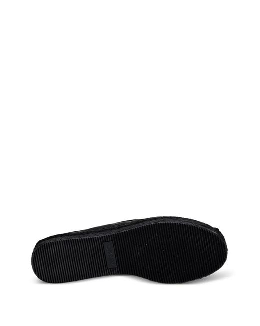 DKNY Black Logo-Patch Mesh Espadrilles