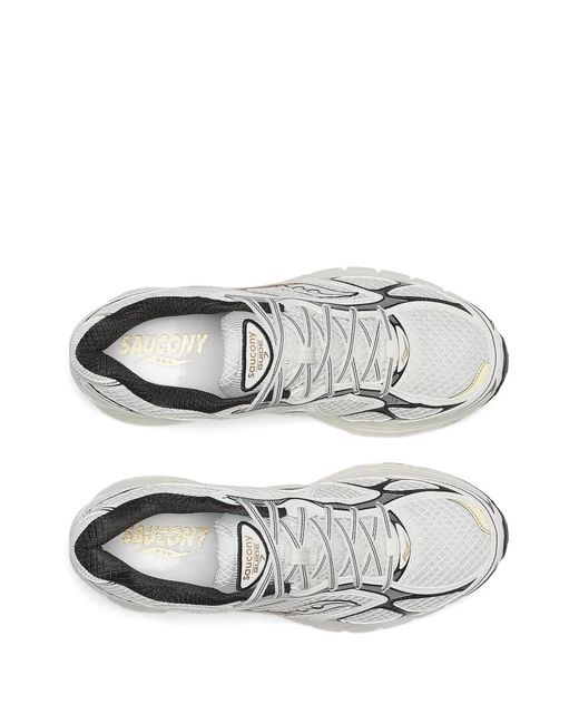 Saucony White Progrid Guide 7 Patterned Sneakers for men