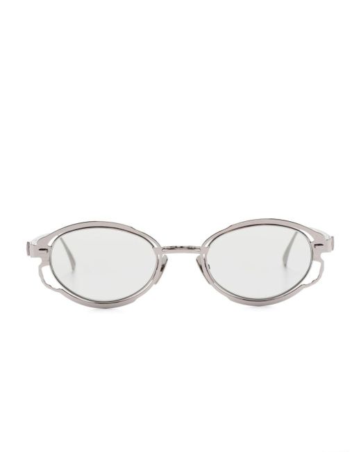 Kuboraum Gray H01 Oval-frame Sunglasses