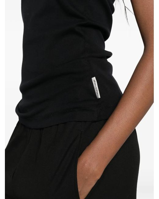 Marc O' Polo Black Racer-Back Top