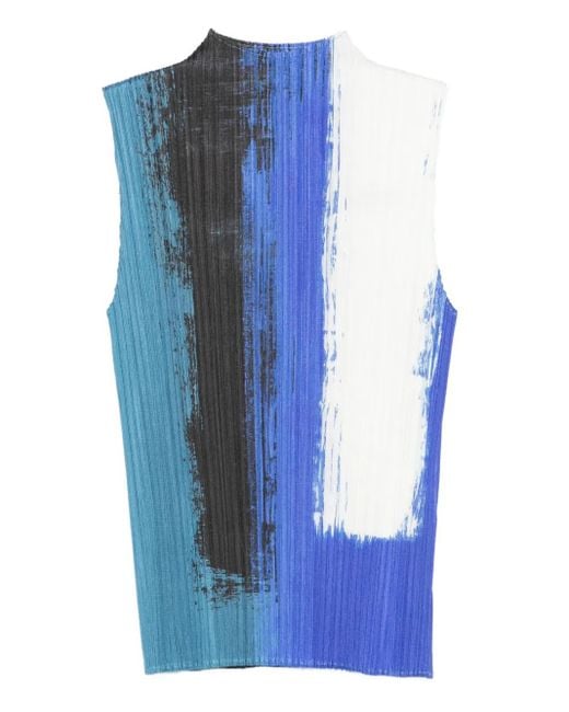 Canotta Con Stampa di Issey Miyake in Blue