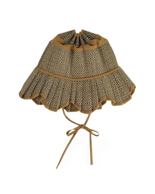 Lorna Murray Natural Capri Herringbone-Weave Hat