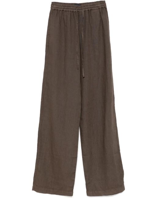 Fay Brown Linen Trousers