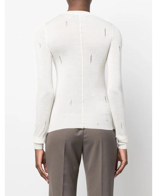 Amiri Multicolor Distressed Cashmere Jumper